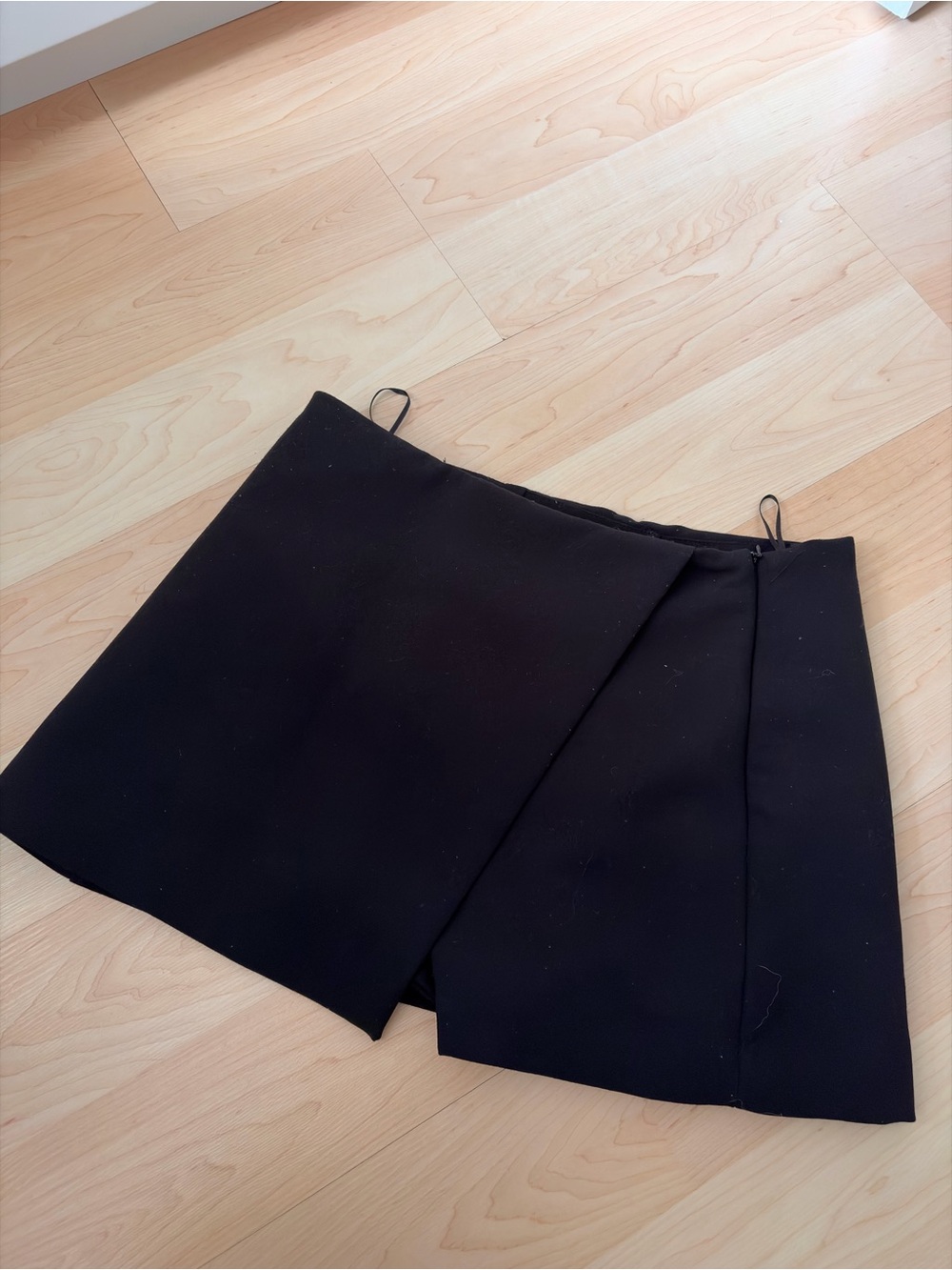 Zara Black Wrap Skort